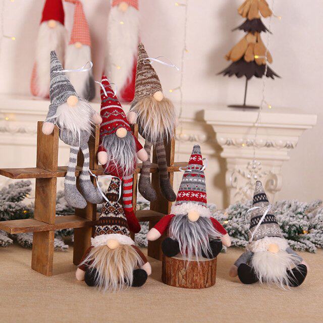1pc christmas ornaments gift santa claus snowman toy doll ha