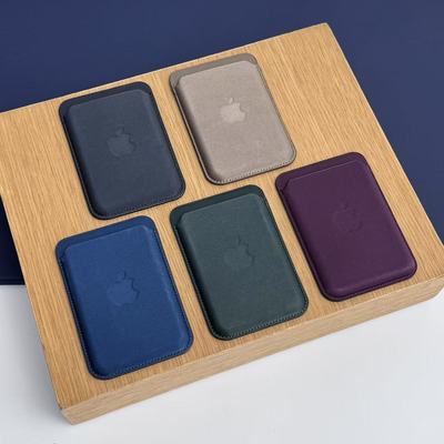 适用iPhone16/15/14/13系列17magsafe卡包精织斜磁吸原装定位查找