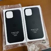 适用iPhone12promax官方MagSafe磁吸皮革手机套真皮手机壳盒装 品 原封正