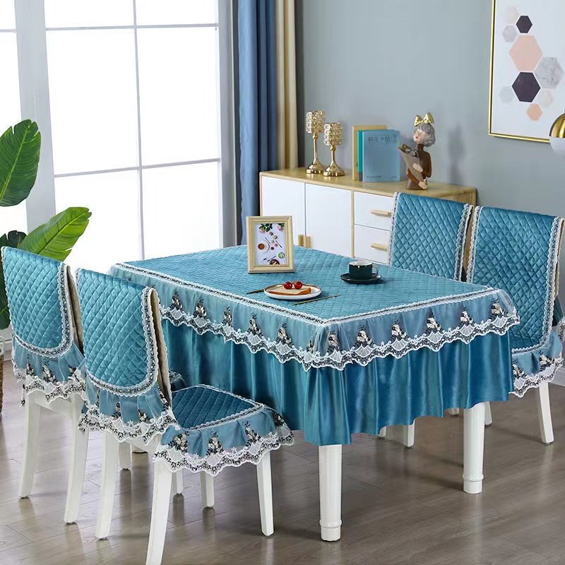 餐桌椅子套罩纯色绒布连体坐垫靠背椅子套装家用夹棉加厚中式桌布,居家布艺,桌布,淘宝优惠券,粉丝福利购,淘宝优惠卷