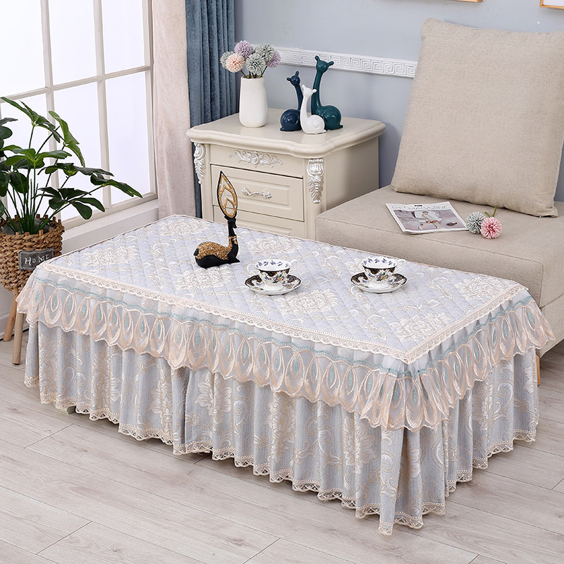 茶几桌布蕾丝长方形客厅家用防尘垫电视柜盖巾布艺全包茶几布套罩,居家布艺,桌布,淘宝优惠券,粉丝福利购,淘宝优惠卷