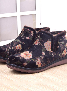 老北京布鞋女32透气黑色33软底小防滑舒适中老年特大码42妈妈棉鞋