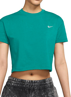 Nike耐克 lab swoosh logo刺绣 oversize宽松白色短袖T恤DA0324