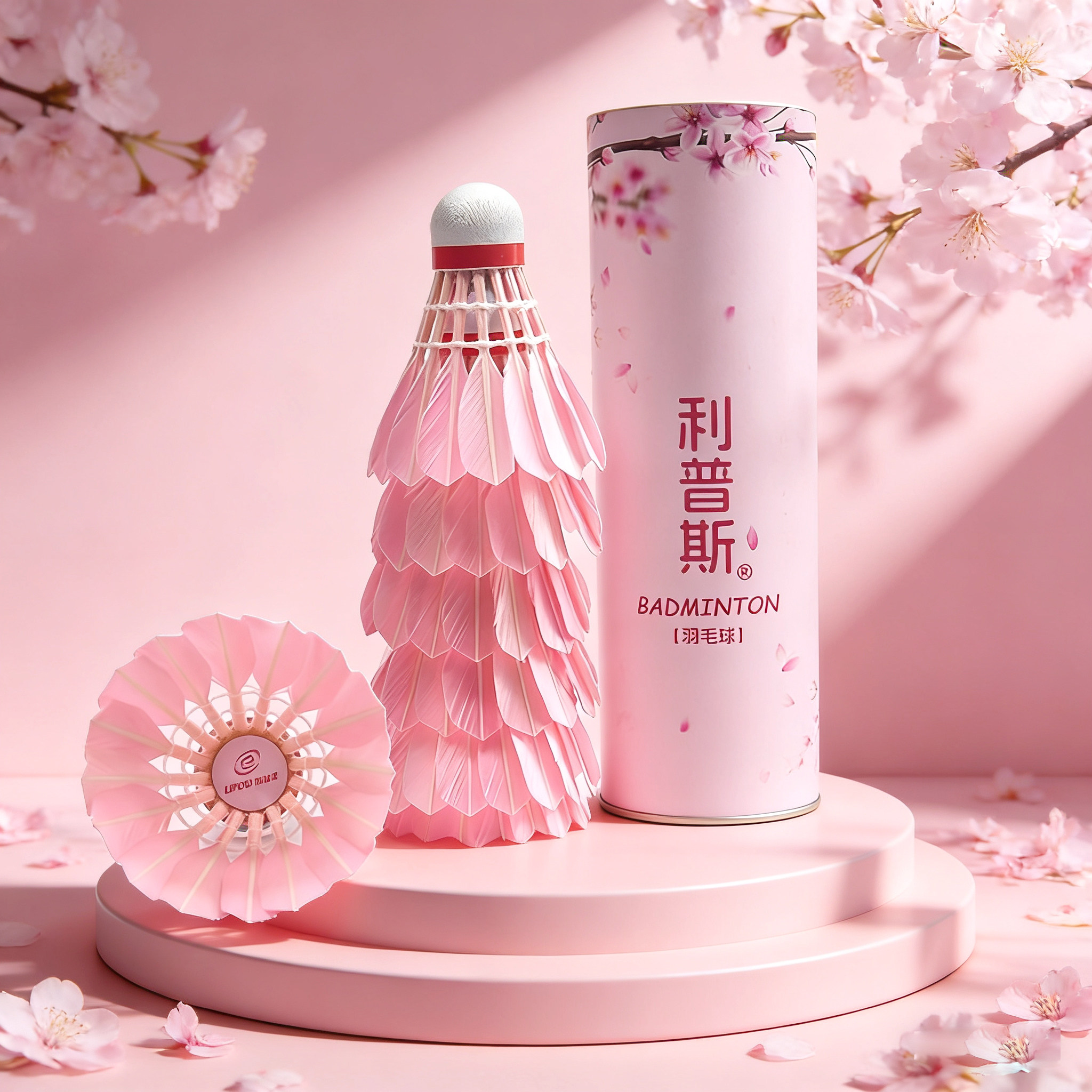 樱花粉色粉红彩色幸运草羽毛球球女耐打王正品专业训练防风室内外