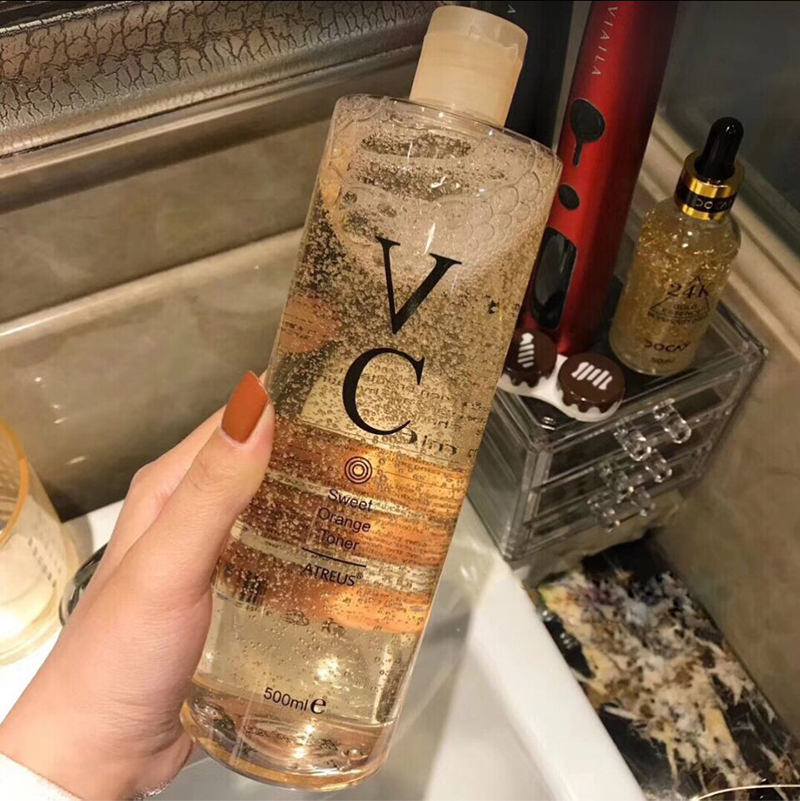 泰国atrue 正品VC水爽肤水收缩毛孔控油亮白女化妆保湿补水500ml