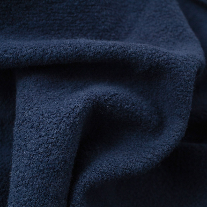 VINTAGE INDIGO 460G HEAVY DARK BLUE LOOSE HOODED ZIPPER SWEATSHIRT WOMENS NAVY BLUE CARDIGAN JACKET MENS AUTUMN