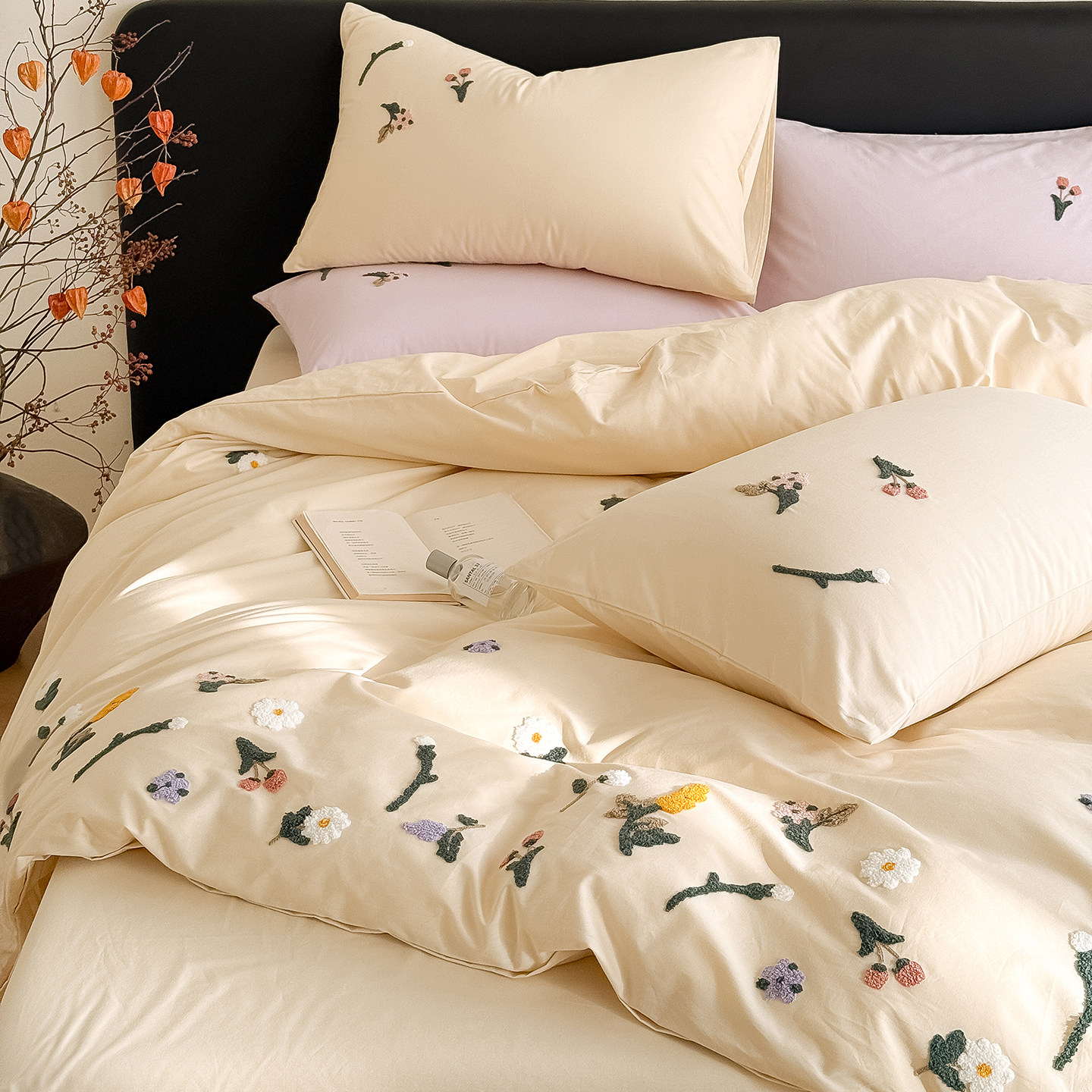 2026新款全棉水洗棉毛巾绣四件套纯棉被套床单床笠小清新柔软床品,床上用品,床品套件/四件套/多件套,淘宝优惠券,粉丝福利购,淘宝优惠卷