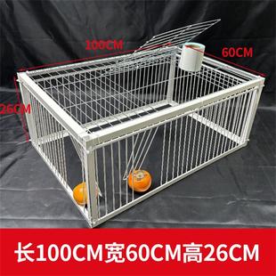 天落笼鸽子笼加密鸽子活络门只进不出撞门鸽笼铁笼跳笼自动门神器