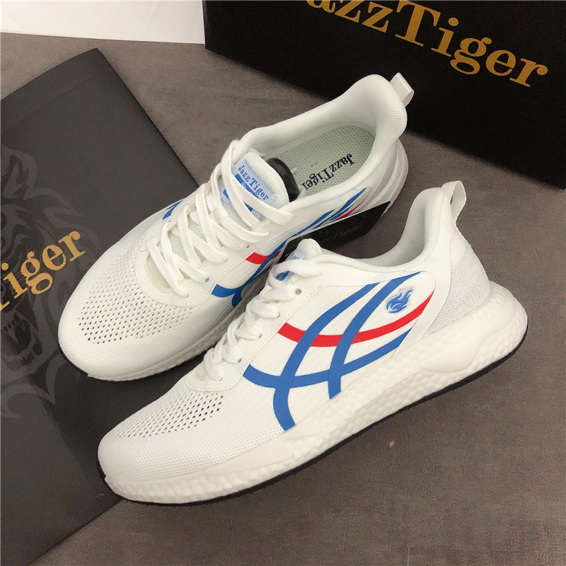 断码尾货jazztiger爵仕虎男女同款透气网面休闲软底运动跑步鞋