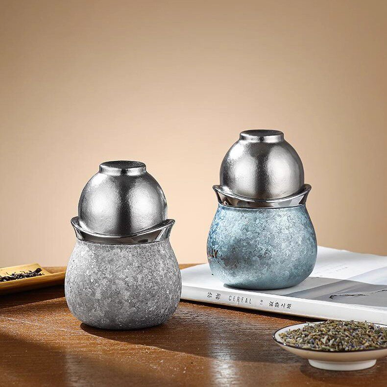 MULLY摩利纯钛葫芦杯旅行茶具