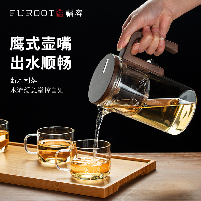 福容磁吸飘逸杯耐高温高硼硅玻璃图片