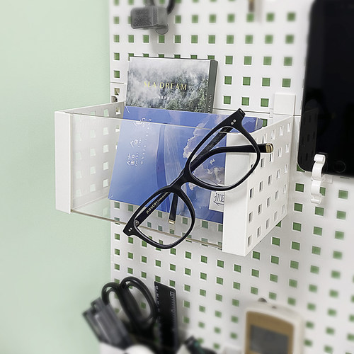 宿舍收纳整理免打孔透明盒