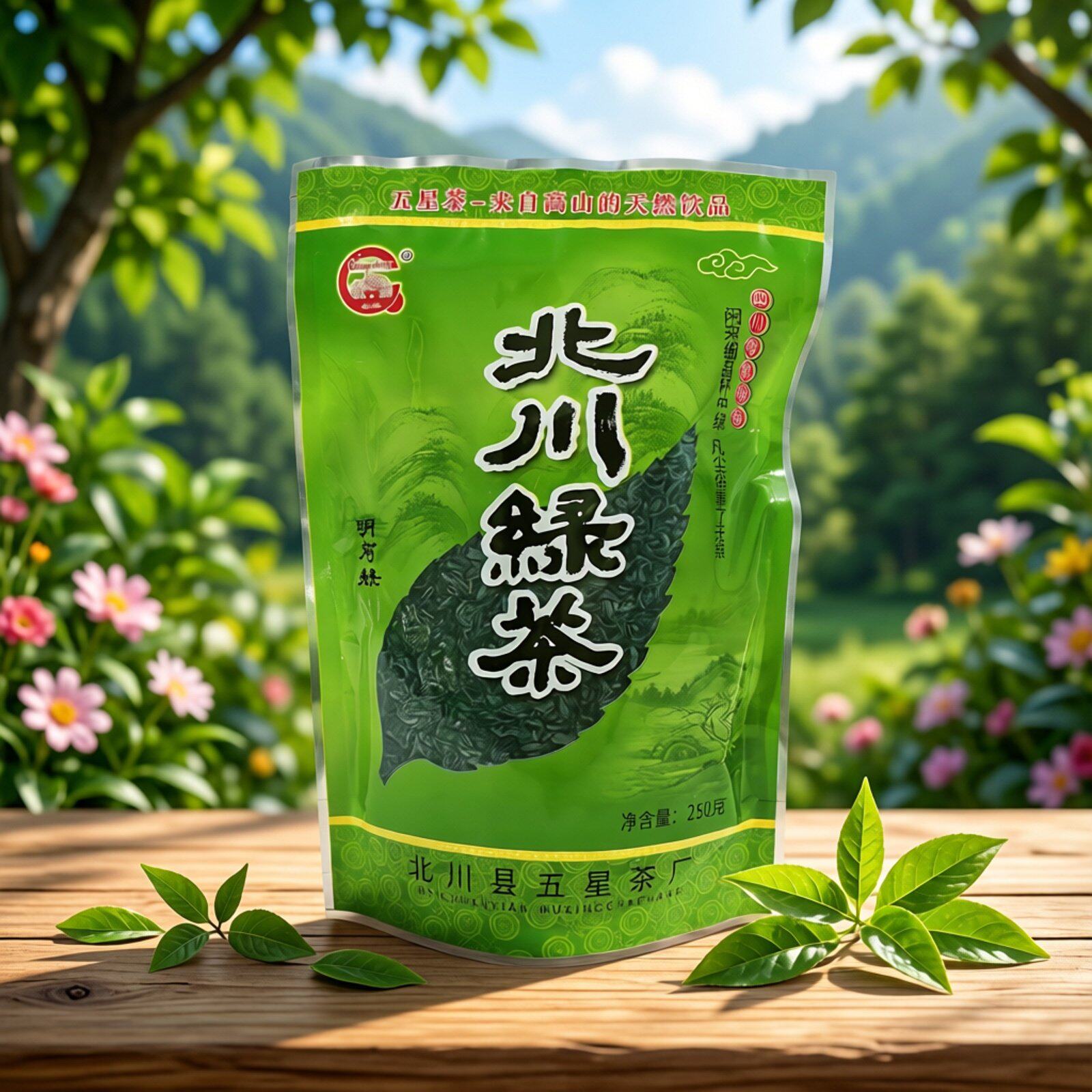 羌城北川绿茶四川高山茶2026春茶炒青茶浓香早春川茶250g袋装包邮