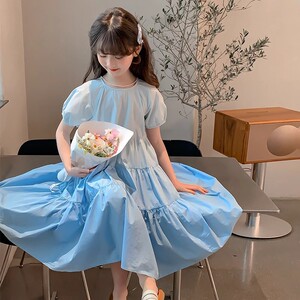 女童连衣裙夏季2025新款儿童超好看洋气棉布公主裙夏装小女孩裙子