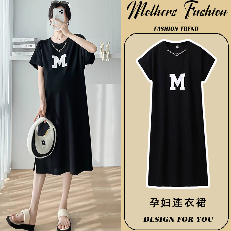 孕妇连衣裙夏季2024新款穿到生