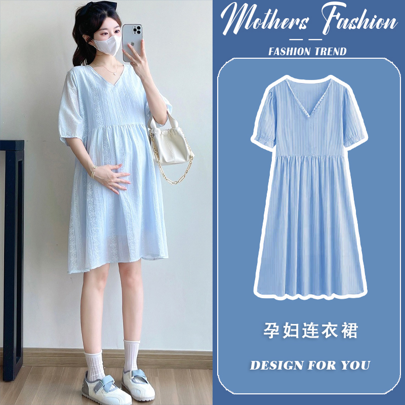 孕妇连衣裙夏季2025新款