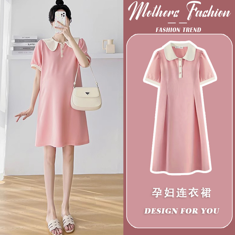 孕妇连衣裙夏季2024新款穿到生
