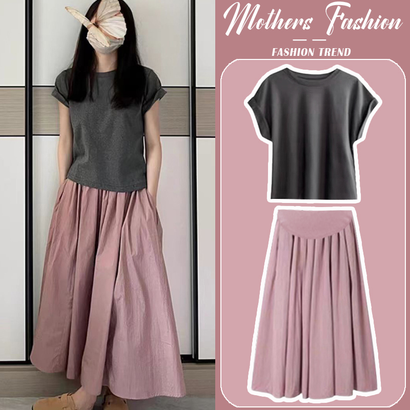 孕妇连衣裙套装夏2024新穿到一生