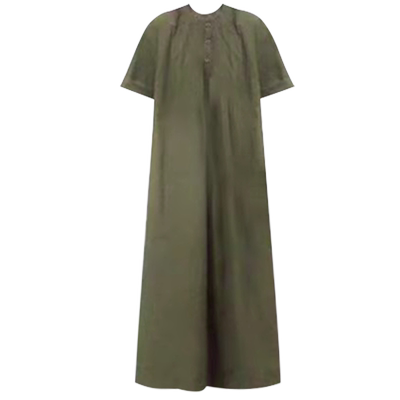 孕妇连衣裙短袖薄款一件穿到生