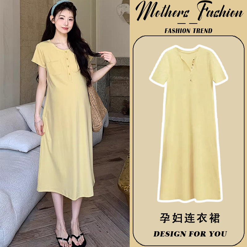 孕妇连衣裙夏2025新款