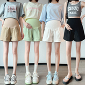 高腰托腹西装 裤 阔腿安全裤 孕妇短裤 2026新款 薄款 宽松时尚 外穿夏季