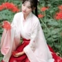 Váy liền tay dài cổ tích hàng ngày Hanfu phụ nữ ăn mặc phong cách Trung Quốc trang phục cổ tích tươi mới và thanh lịch áo sơ mi tay lớn - Quần áo ngoài trời áo khoác gió nike