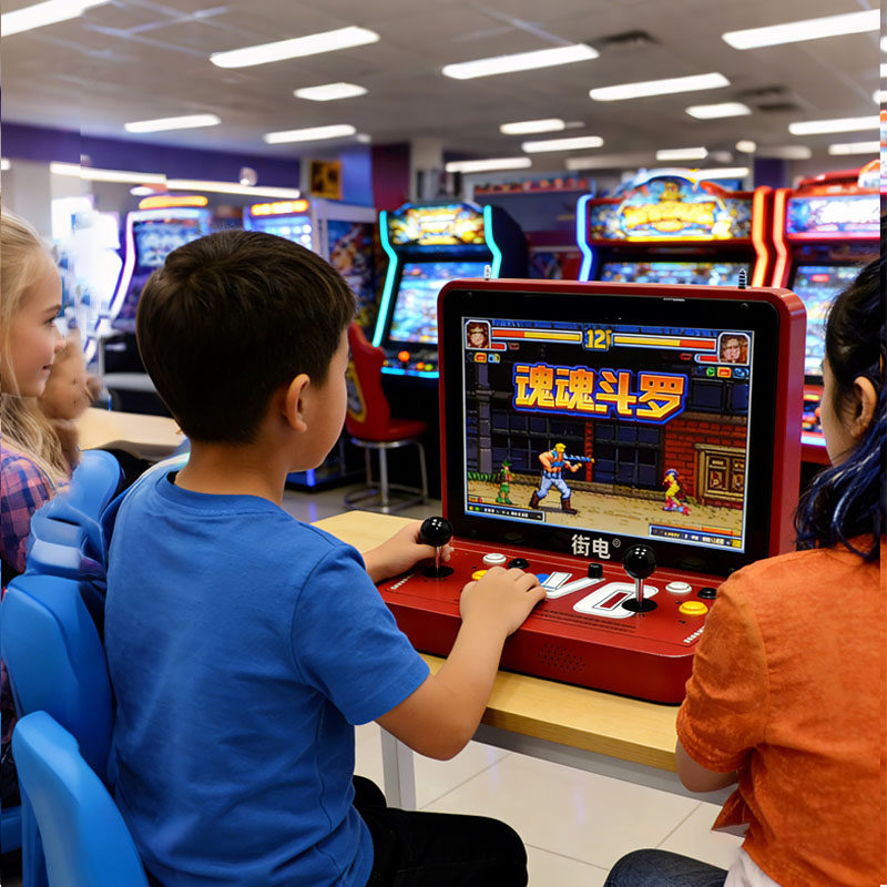 (2026年新款)大屏一体机台式摇杆街机游戏机模拟器97拳王儿童成人
