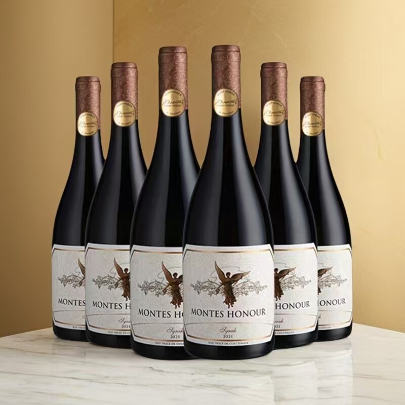 整箱 MONTES/蒙特斯天使荣耀葡萄酒750ml*6支 智利原瓶进口红酒