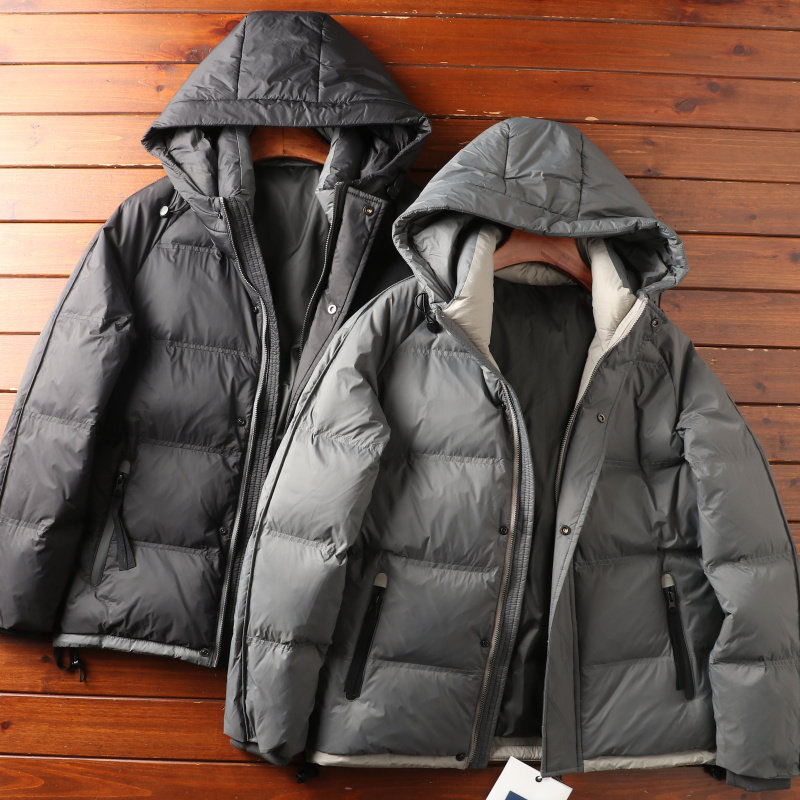 连帽保暖防风抗寒休闲羽绒服外套