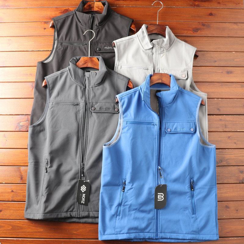 欧洲外贸户外防风加绒锁温软壳马甲秋冬男士高尔夫运动多口袋背心,男装,常规马甲,淘宝优惠券,粉丝福利购,淘宝优惠卷