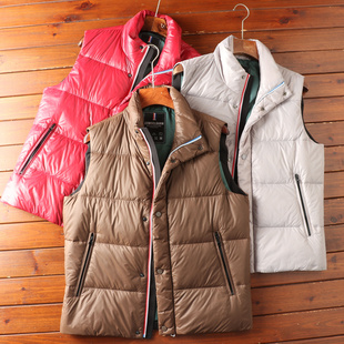 加厚立领轻盈羽绒马甲背心潮 80鸭绒秋冬男士 超值推荐 错过拍大腿