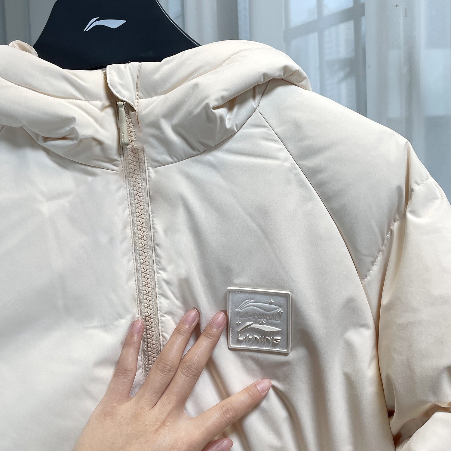 李宁羽绒服女款2024冬季