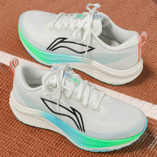 李宁赤兔8反光轻量竞速训练跑鞋男款2025冬季新款加厚跑步运动鞋