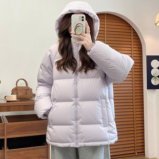 李宁运动健身鸭绒短款羽绒服女款2025秋季新款防泼水保暖连帽夹克
