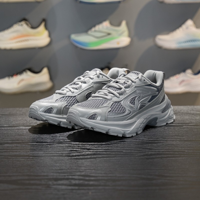 李宁风行休闲鞋男鞋2026马年新款新年红色潮流复古老爹鞋运动鞋