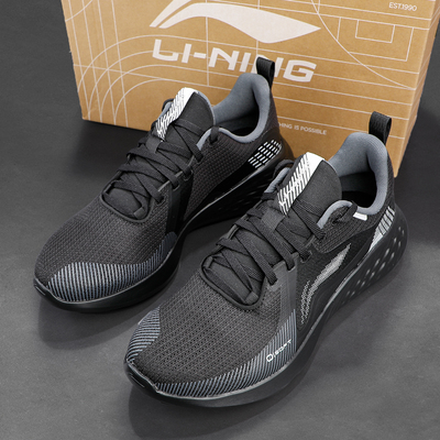 李宁运动鞋男款2025冬季新款时尚潮流百搭轻便防滑耐磨休闲跑步鞋