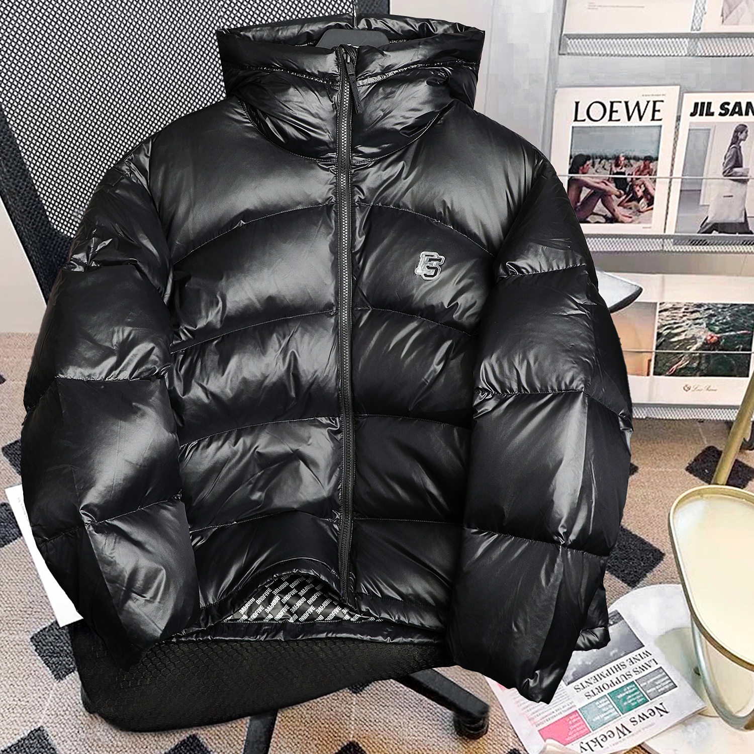 李宁反伍BADFIVE防泼水保暖宽松鸭绒短羽绒服男2025冬季新款外套