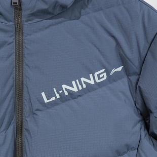 新款 2024冬季 85%鸭绒保暖加厚羽绒外套AYMU079 男款 李宁羽绒服短款