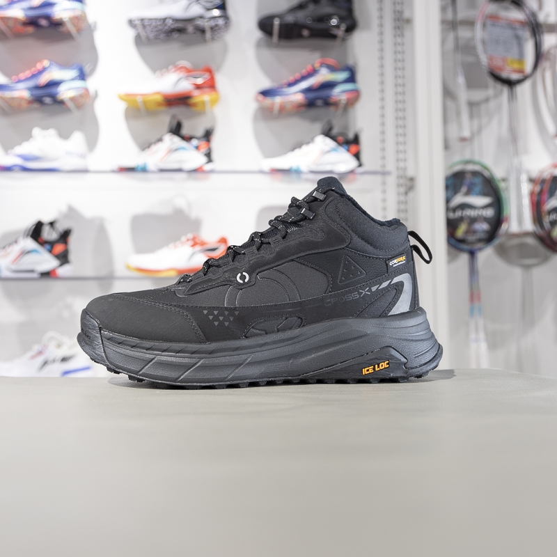 李宁星途2加绒保暖中帮潮流休闲鞋男女款2025冬季新款防滑运动鞋