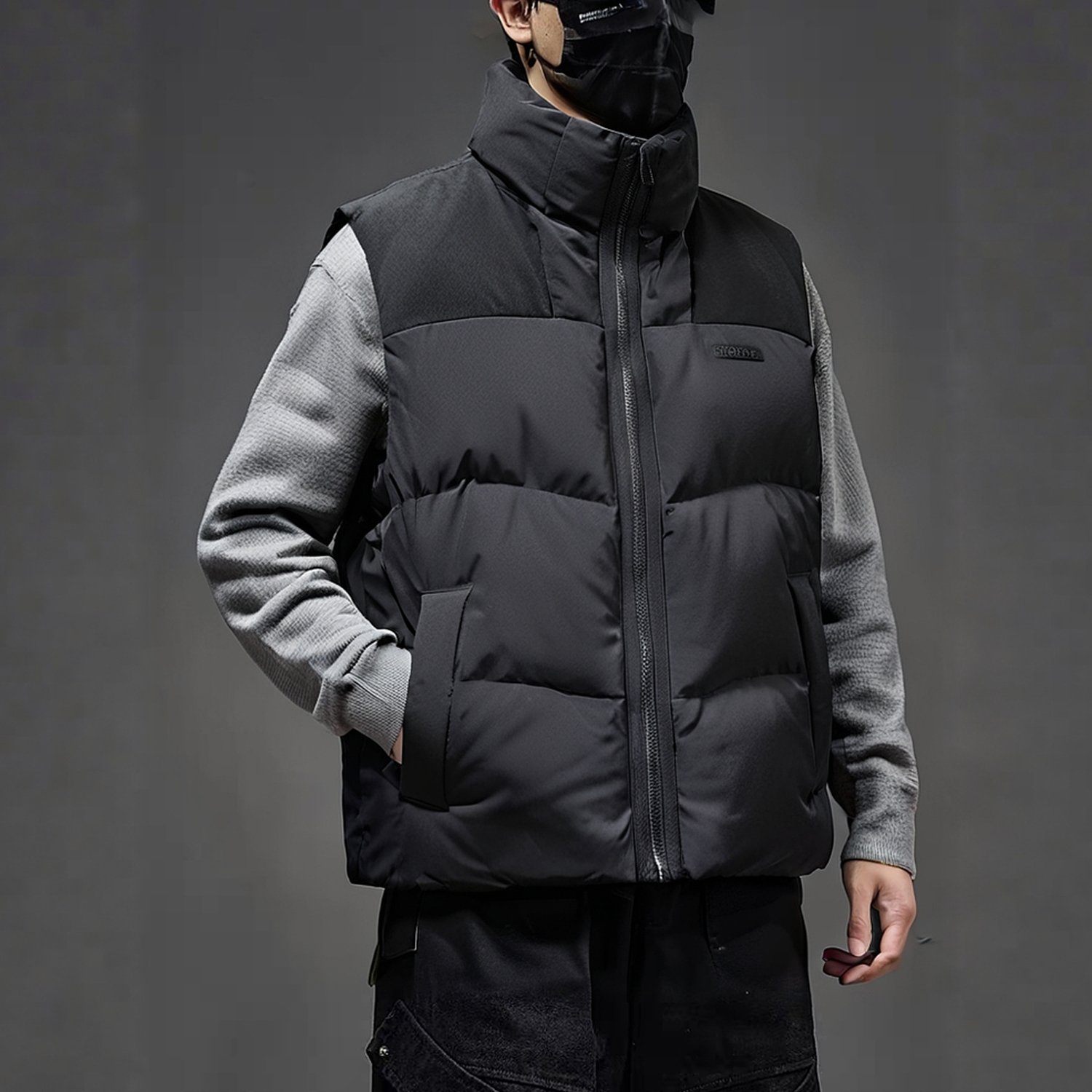 李宁反伍BADFIVE2025冬男时尚潮流百搭保暖鸭绒休闲羽绒运动马甲