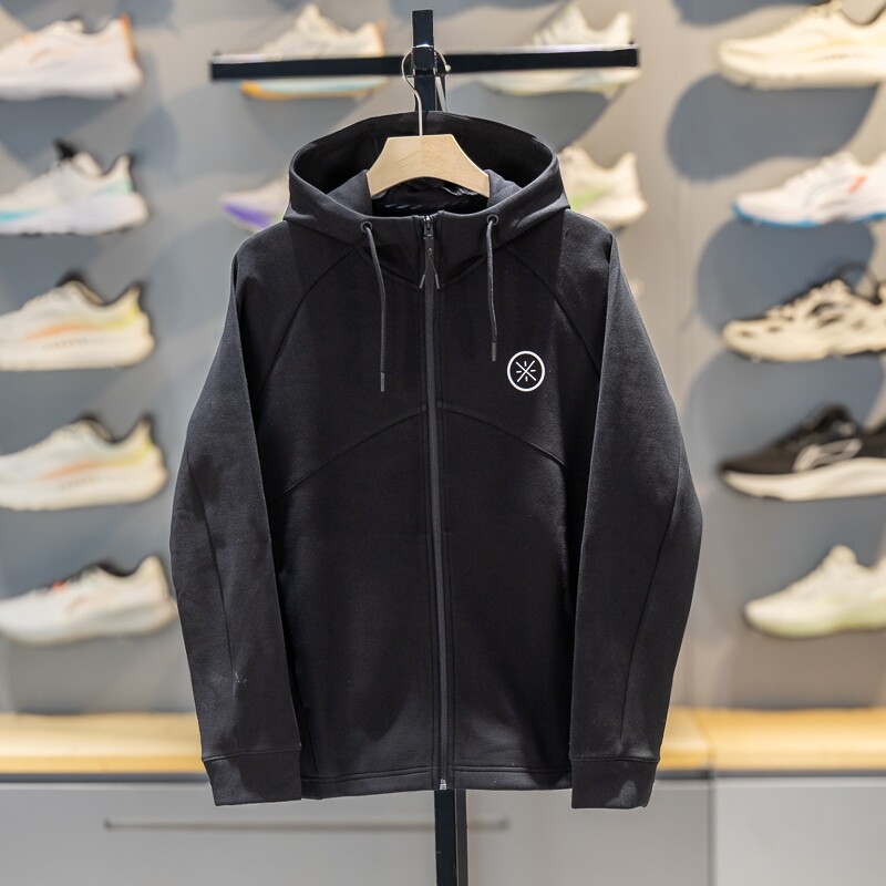 李宁卫衣男款2026春季新款男士连帽运动开衫韦德男子长袖休闲外套