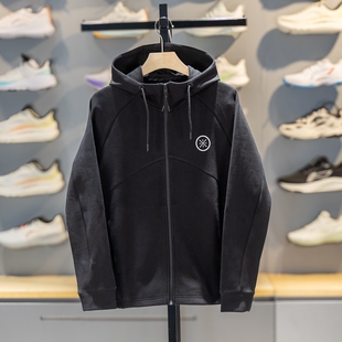 李宁卫衣男款2026春季新款男士连帽运动开衫韦德男子长袖休闲外套