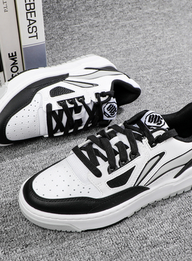 李宁新秀板鞋反伍BADFIVE男鞋2025回弹小白鞋软底运动鞋子ABCV007