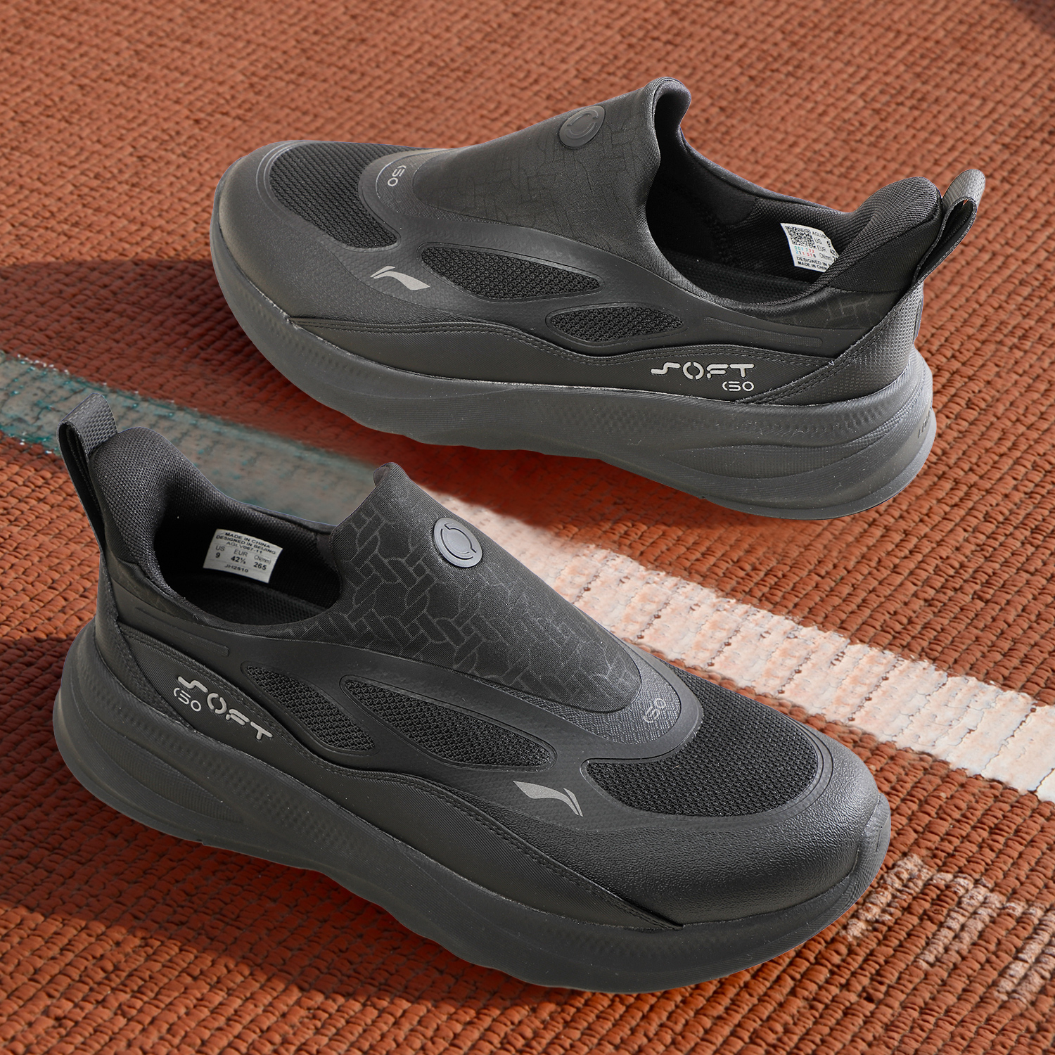 李宁系列2025冬季新款男SOFT GO 2 WNTR防泼水柔软舒适潮流休闲鞋