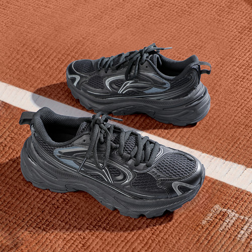 李宁风行运动鞋男鞋2026春季新款男士潮流休闲鞋厚底复古老爹鞋子