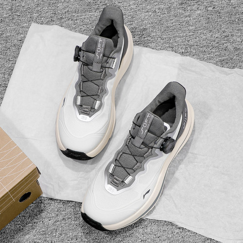 李宁运动鞋SOFT GO MAX 2男款2025夏季新款一脚蹬休闲鞋子AGLV001