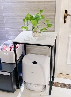 扫地机器人置物架小米鱼缸云鲸科沃斯小架子夹缝桌面岩板角落边几