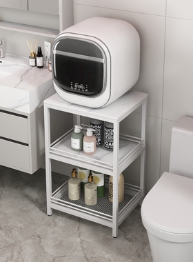 卫生间马桶夹缝收纳柜浴室窄侧边内衣小洗衣机防震置物架落地多层