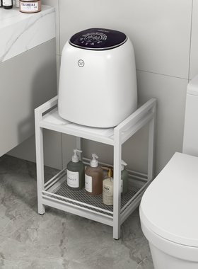 小型洗衣机置物架卫生间阳台夹缝储物小吉底座石头M1内衣放置架子