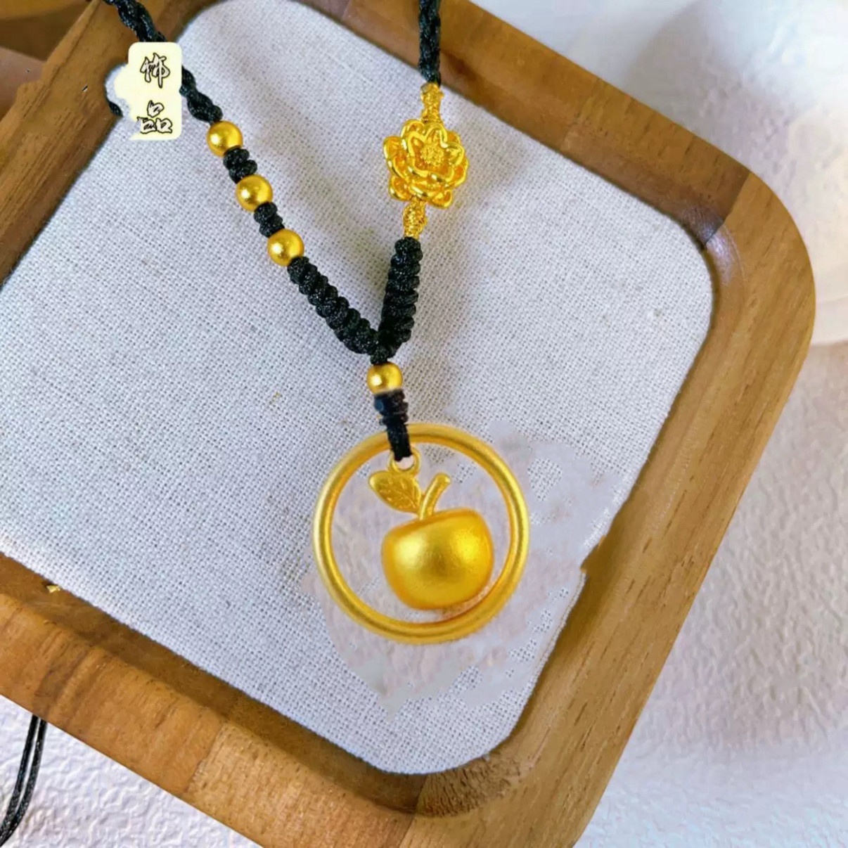 白雪公主红苹果吊坠项链女立体可爱挂坠圣诞节平安果吊坠锁骨链